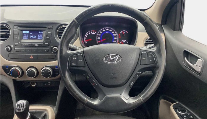 2015 Hyundai Grand i10 ASTA (O) 1.2 KAPPA VTVT, Petrol, Manual, 47,656 km, Steering Wheel Close Up