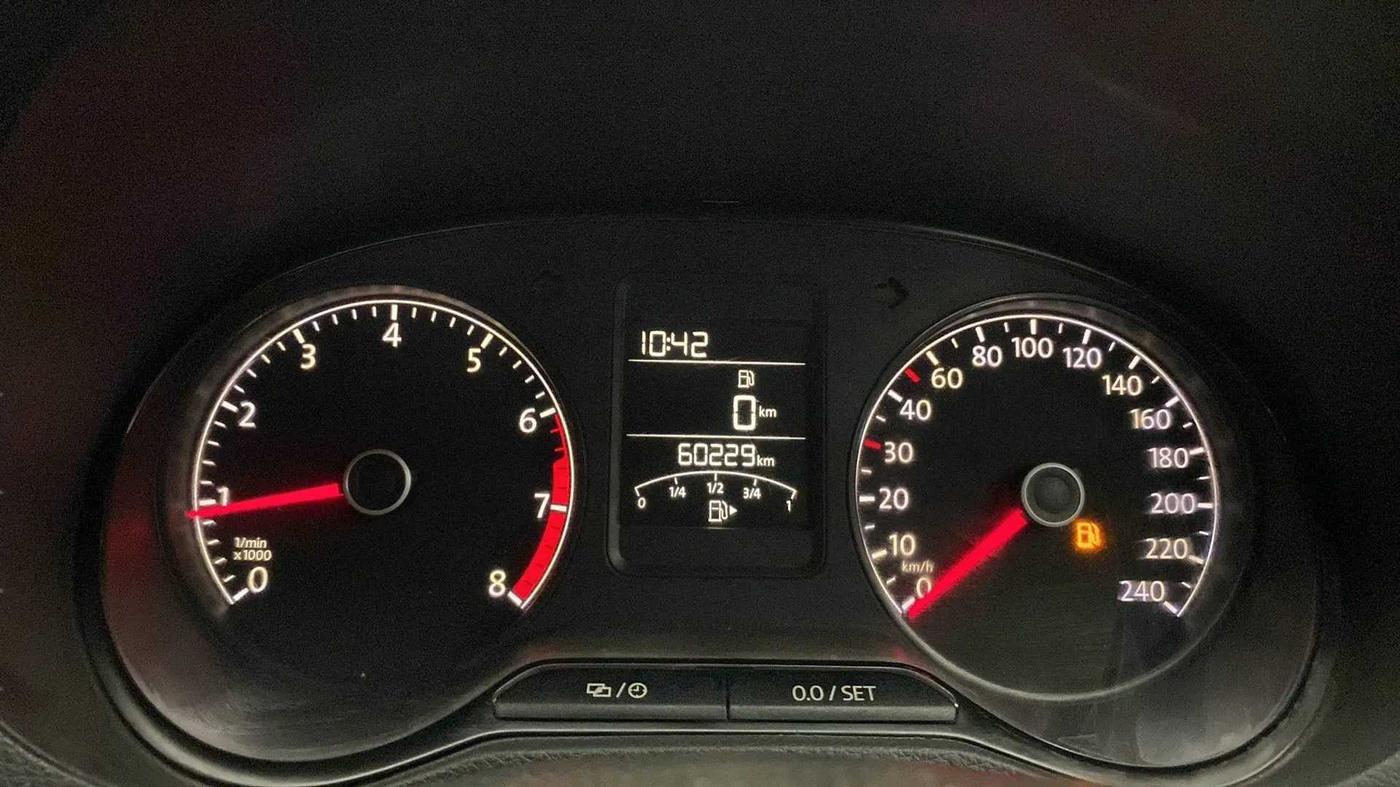 2016 Volkswagen Ameo COMFORTLINE 1.2L, Petrol, Manual, 60,163 km, Odometer Image