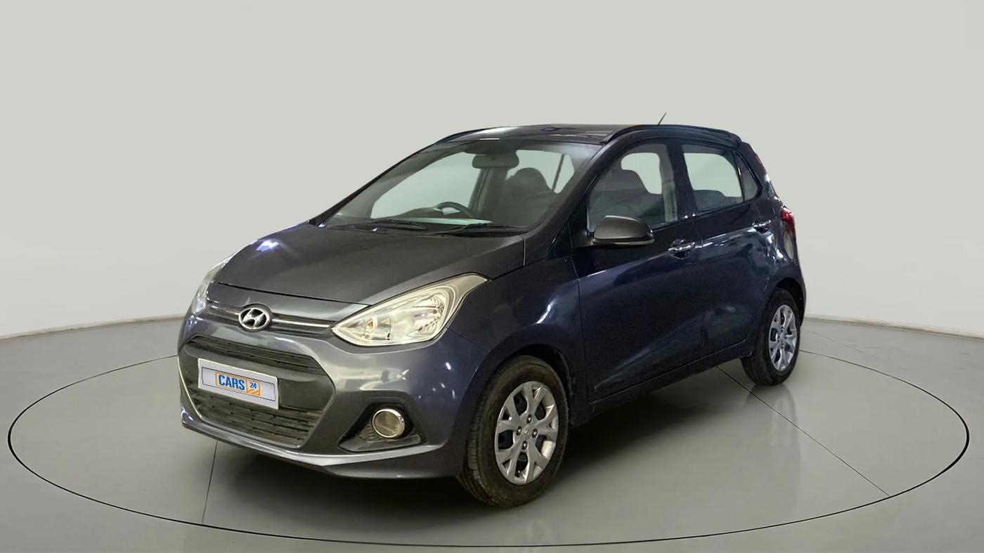 2014 Hyundai Grand i10 SPORTZ 1.2 KAPPA VTVT, Petrol, Manual, 93,906 km, Left Front Diagonal