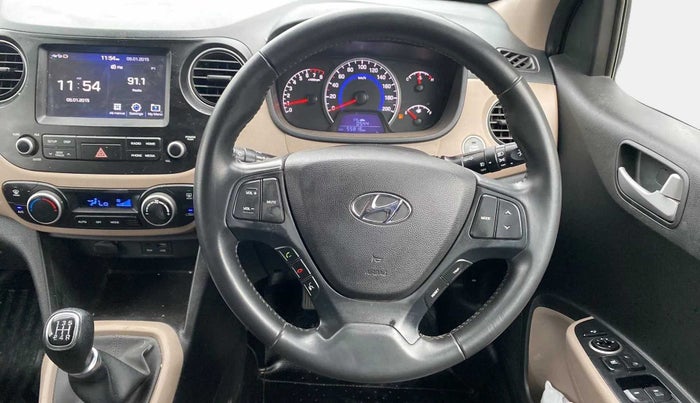 2017 Hyundai Grand i10 ASTA 1.2 KAPPA VTVT, Petrol, Manual, 55,819 km, Steering Wheel Close Up
