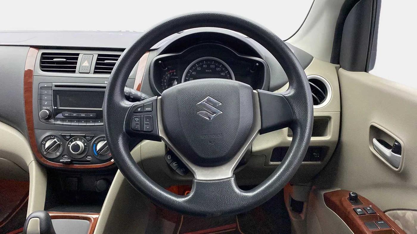 2015 Maruti Celerio ZXI AMT, Petrol, Automatic, 73,645 km, Steering Wheel Close Up