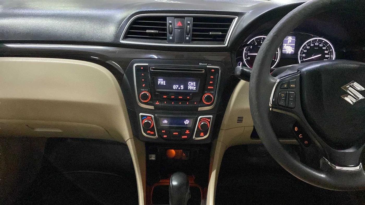 2017 Maruti Ciaz ZETA 1.4  AT PETROL, Petrol, Automatic, 74,037 km, Air Conditioner
