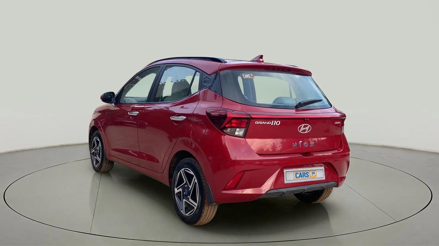2023 Hyundai GRAND I10 NIOS ASTA AMT 1.2 KAPPA VTVT, Petrol, Automatic, 11,884 km, Left Back Diagonal