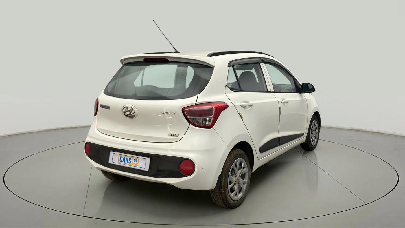 2019 Hyundai Grand i10 SPORTZ 1.2 KAPPA VTVT, Petrol, Manual, 46,882 km, Right Back Diagonal