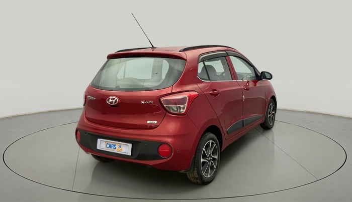 2018 Hyundai Grand i10 SPORTZ (O) AT 1.2 KAPPA VTVT, Petrol, Automatic, 52,442 km, Right Back Diagonal