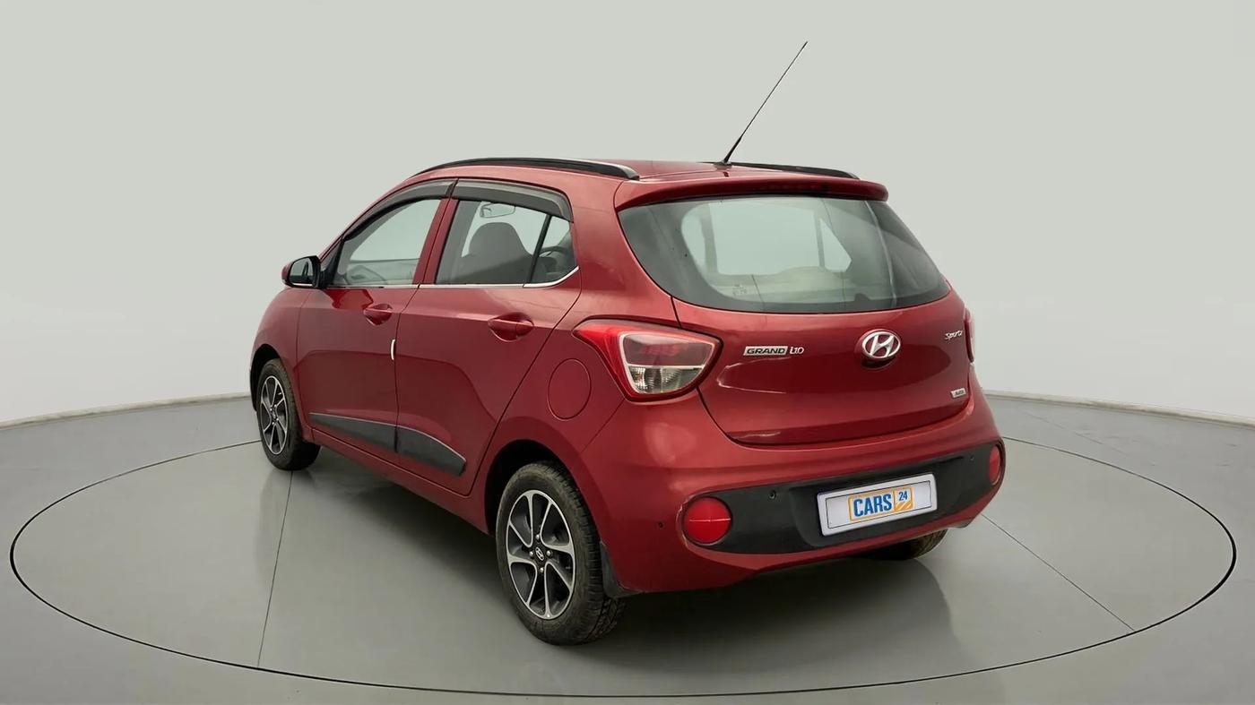 2018 Hyundai Grand i10 SPORTZ (O) AT 1.2 KAPPA VTVT, Petrol, Automatic, 52,442 km, Left Back Diagonal