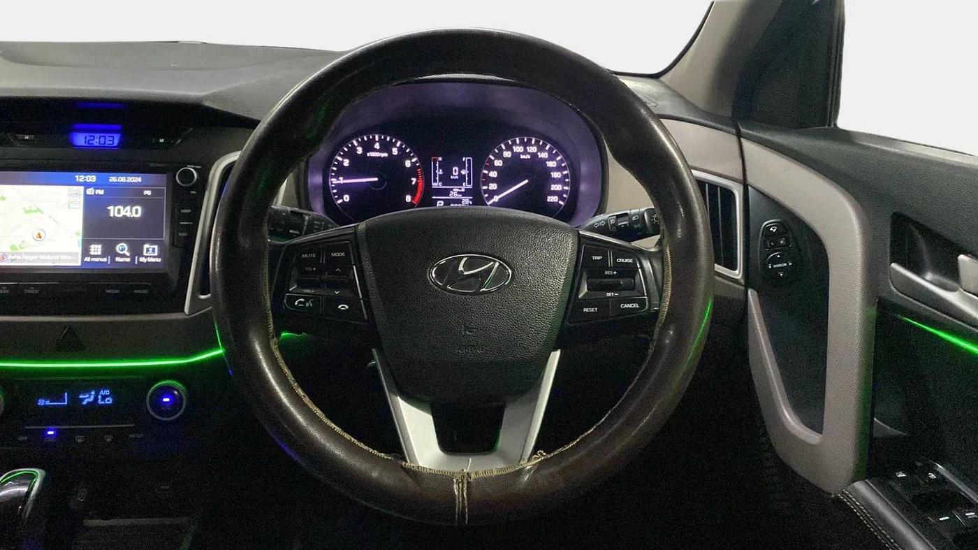 2019 Hyundai Creta SX AT 1.6 PETROL, Petrol, Automatic, 69,647 km, Steering Wheel Close Up