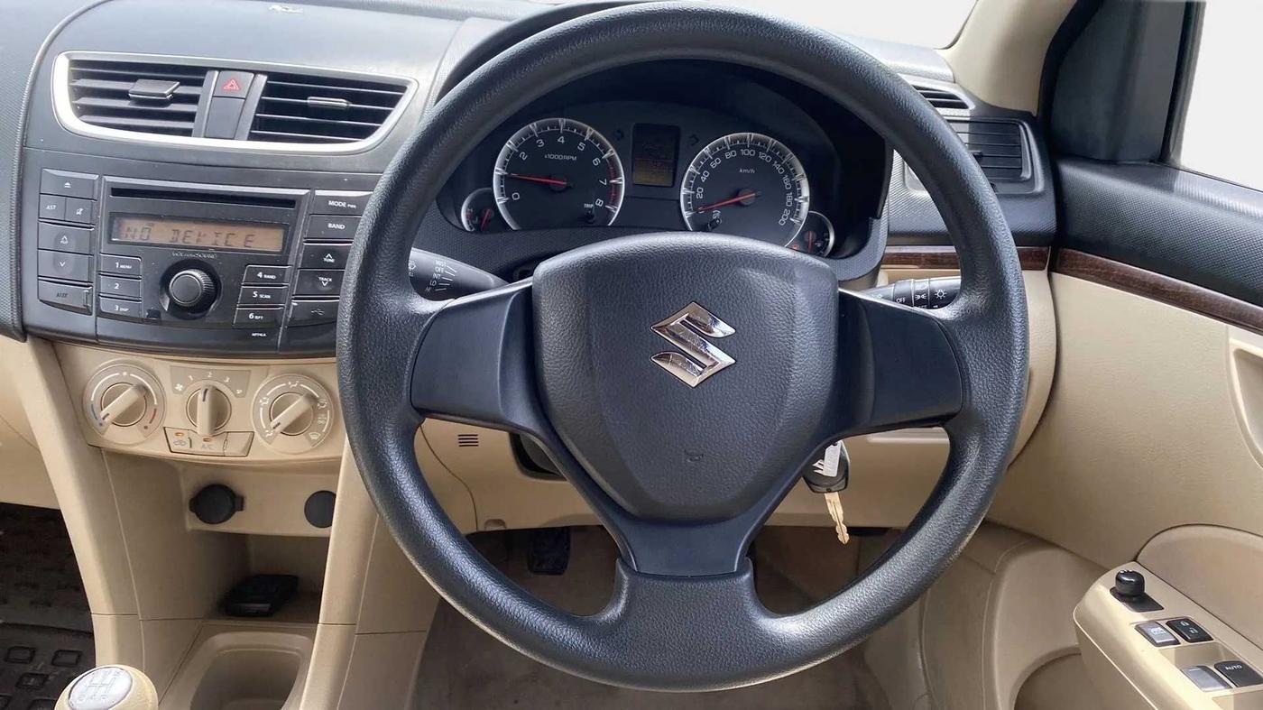 2013 Maruti Swift Dzire VXI, Petrol, Manual, 43,436 km, Steering Wheel Close Up