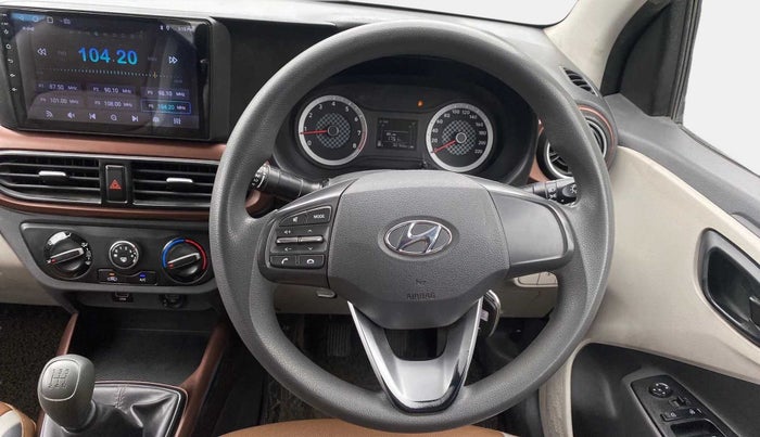 2020 Hyundai AURA S 1.2 CNG, CNG, Manual, 90,714 km, Steering Wheel Close Up