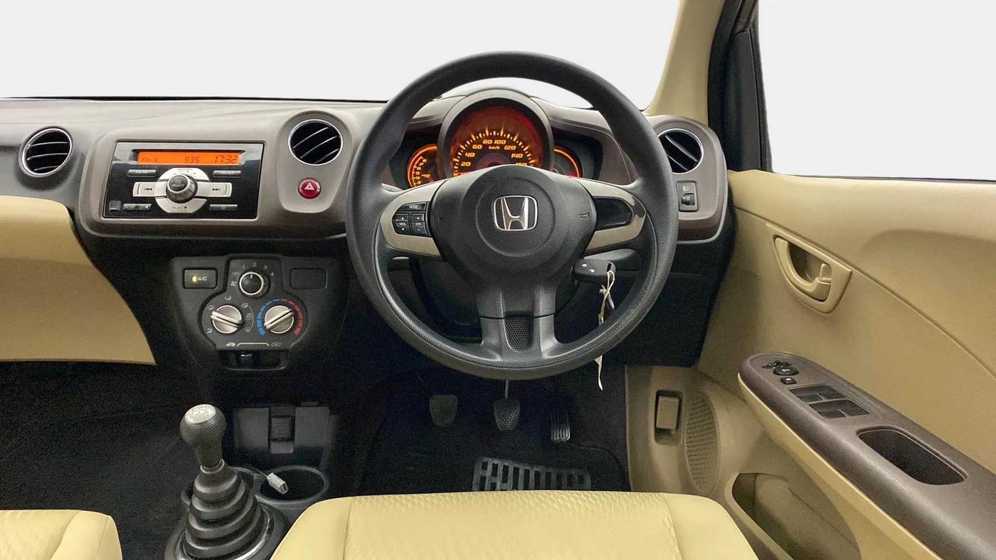 2013 Honda Amaze 1.2L I-VTEC S, Petrol, Manual, 62,523 km, Steering Wheel Close Up