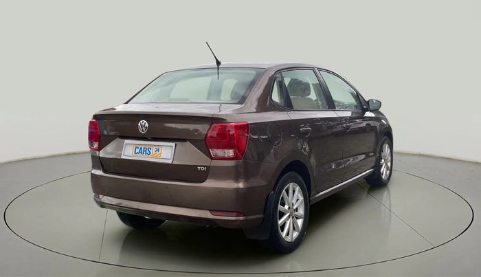 2017 Volkswagen Ameo HIGHLINE PLUS 1.5L AT 16 ALLOY, Diesel, Automatic, 66,880 km, Right Back Diagonal