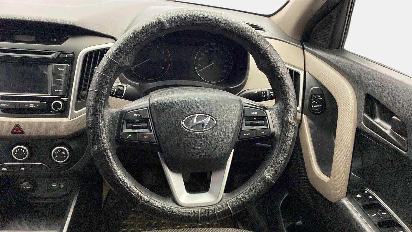 2017 Hyundai Creta E PLUS 1.6 PETROL, Petrol, Manual, 89,135 km, Steering Wheel Close Up