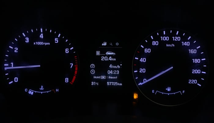 2016 Hyundai Elite i20 ASTA 1.2 (O), Petrol, Manual, 57,766 km, Odometer Image