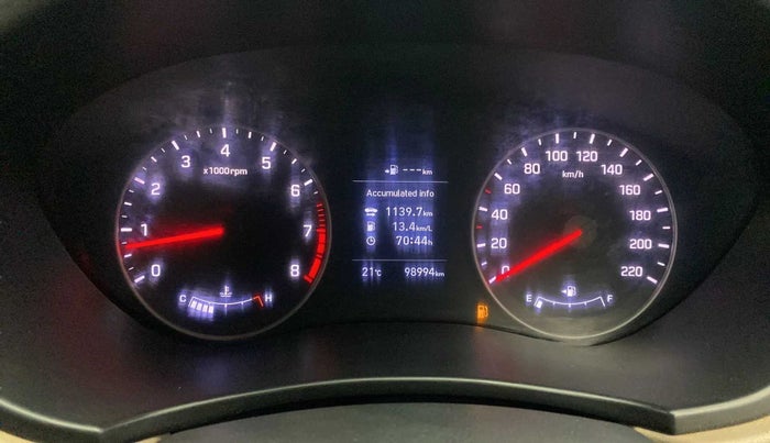 2018 Hyundai Elite i20 ASTA 1.2 (O), Petrol, Manual, 98,989 km, Odometer Image