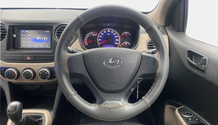 2017 Hyundai Grand i10 MAGNA 1.2 KAPPA VTVT, Petrol, Manual, 27,881 km, Steering Wheel Close Up