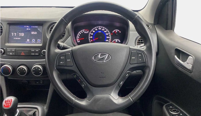 2019 Hyundai Grand i10 SPORTZ 1.2 KAPPA VTVT DUAL TONE, Petrol, Manual, 26,379 km, Steering Wheel Close Up