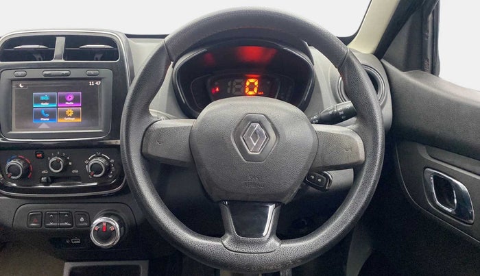 2019 Renault Kwid RXT 1.0 AMT (O), Petrol, Automatic, 19,588 km, Steering Wheel Close Up