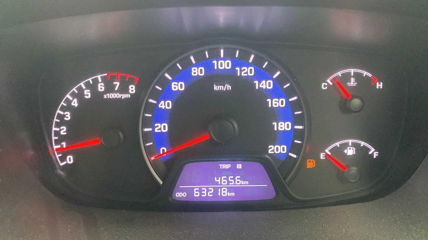 2014 Hyundai Xcent S 1.2, Petrol, Manual, 63,189 km, Odometer Image