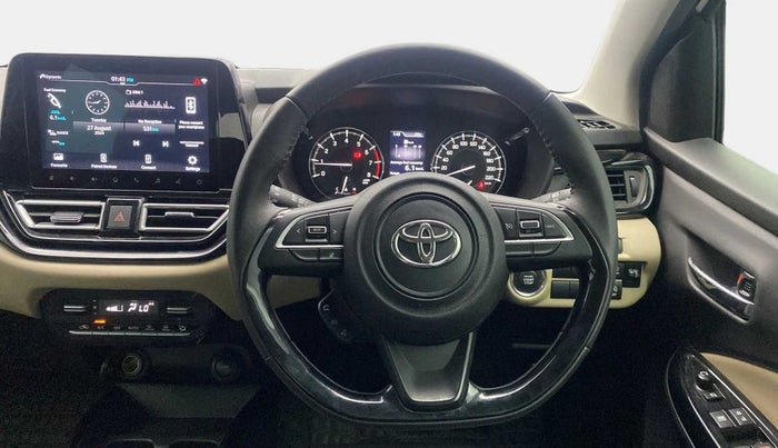 2024 Toyota Glanza V AMT, Petrol, Automatic, 10,441 km, Steering Wheel Close Up