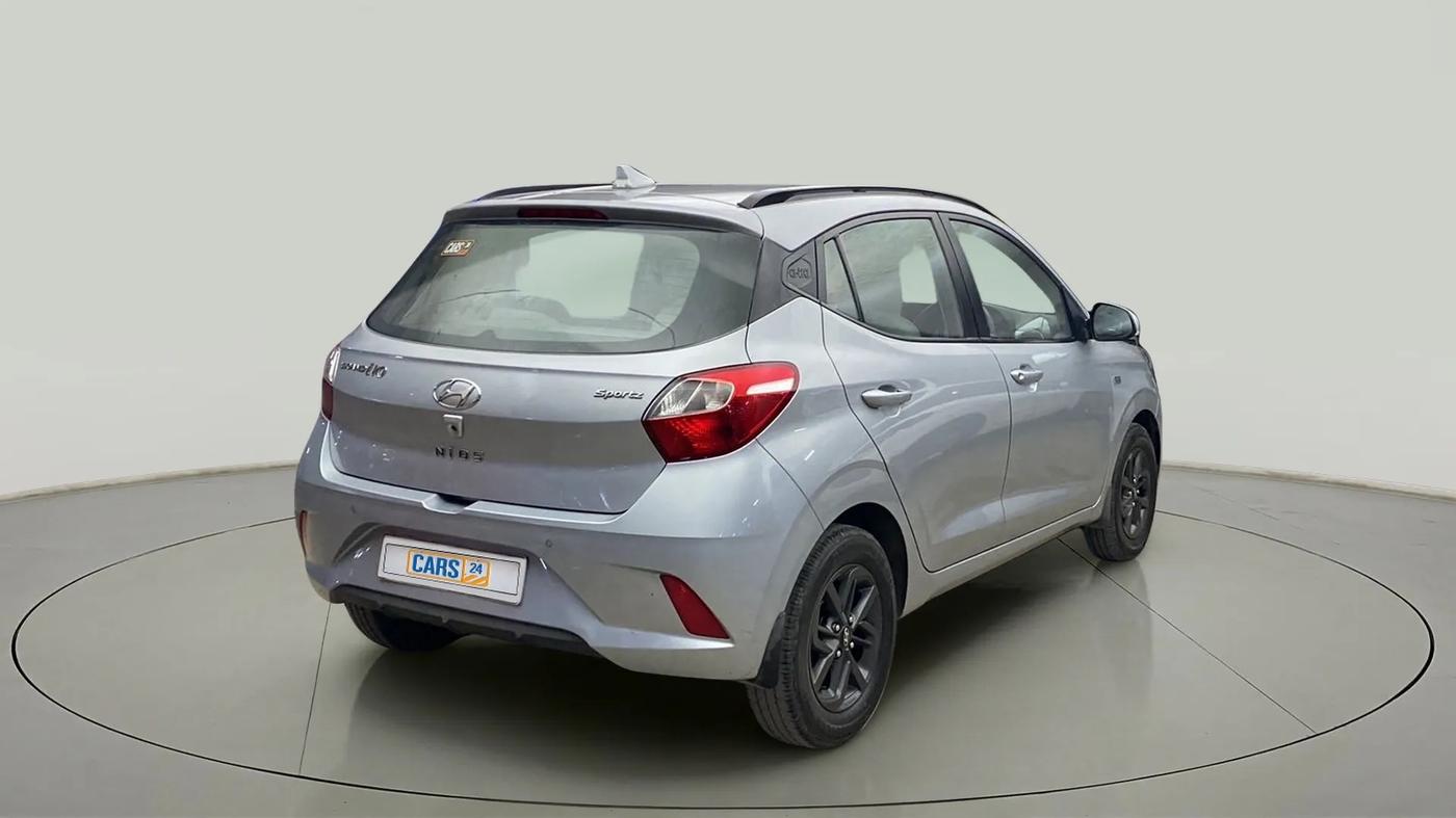 2019 Hyundai GRAND I10 NIOS SPORTZ AMT 1.2 KAPPA VTVT, Petrol, Automatic, 40,949 km, Right Back Diagonal
