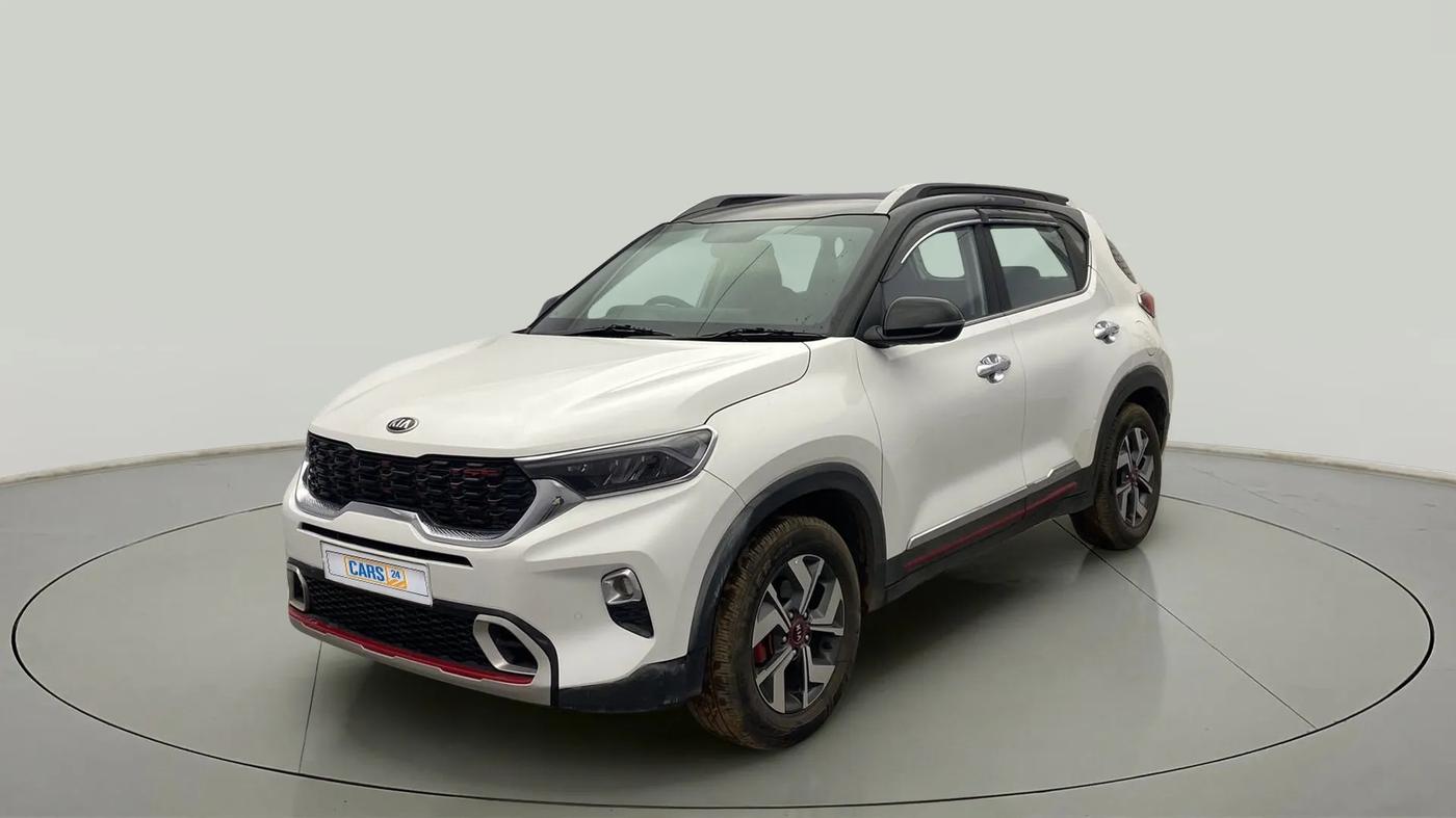 2020 KIA SONET GTX PLUS 1.0 DCT, Petrol, Automatic, 23,358 km, Left Front Diagonal