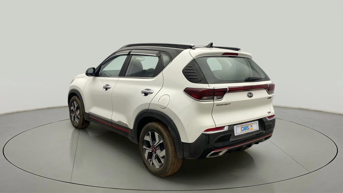 2020 KIA SONET GTX PLUS 1.0 DCT, Petrol, Automatic, 23,358 km, Left Back Diagonal