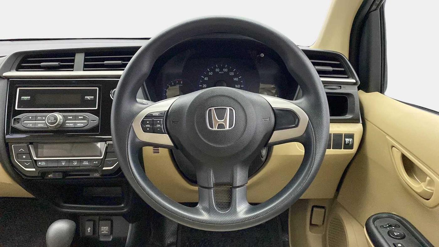 2016 Honda Amaze 1.2L I-VTEC S AT, Petrol, Automatic, 39,222 km, Steering Wheel Close Up