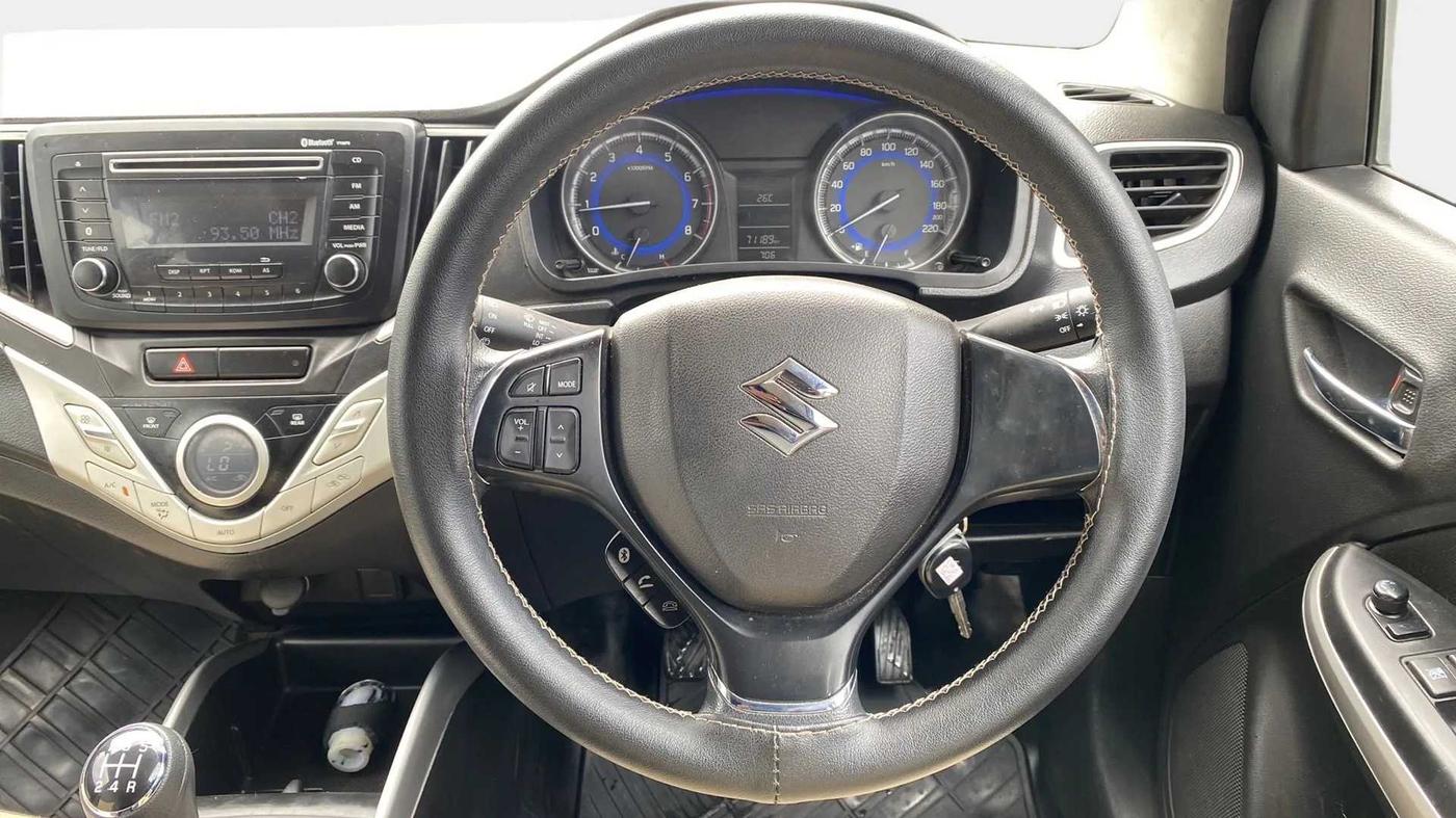 2016 Maruti Baleno DELTA PETROL 1.2, Petrol, Manual, 71,192 km, Steering Wheel Close Up