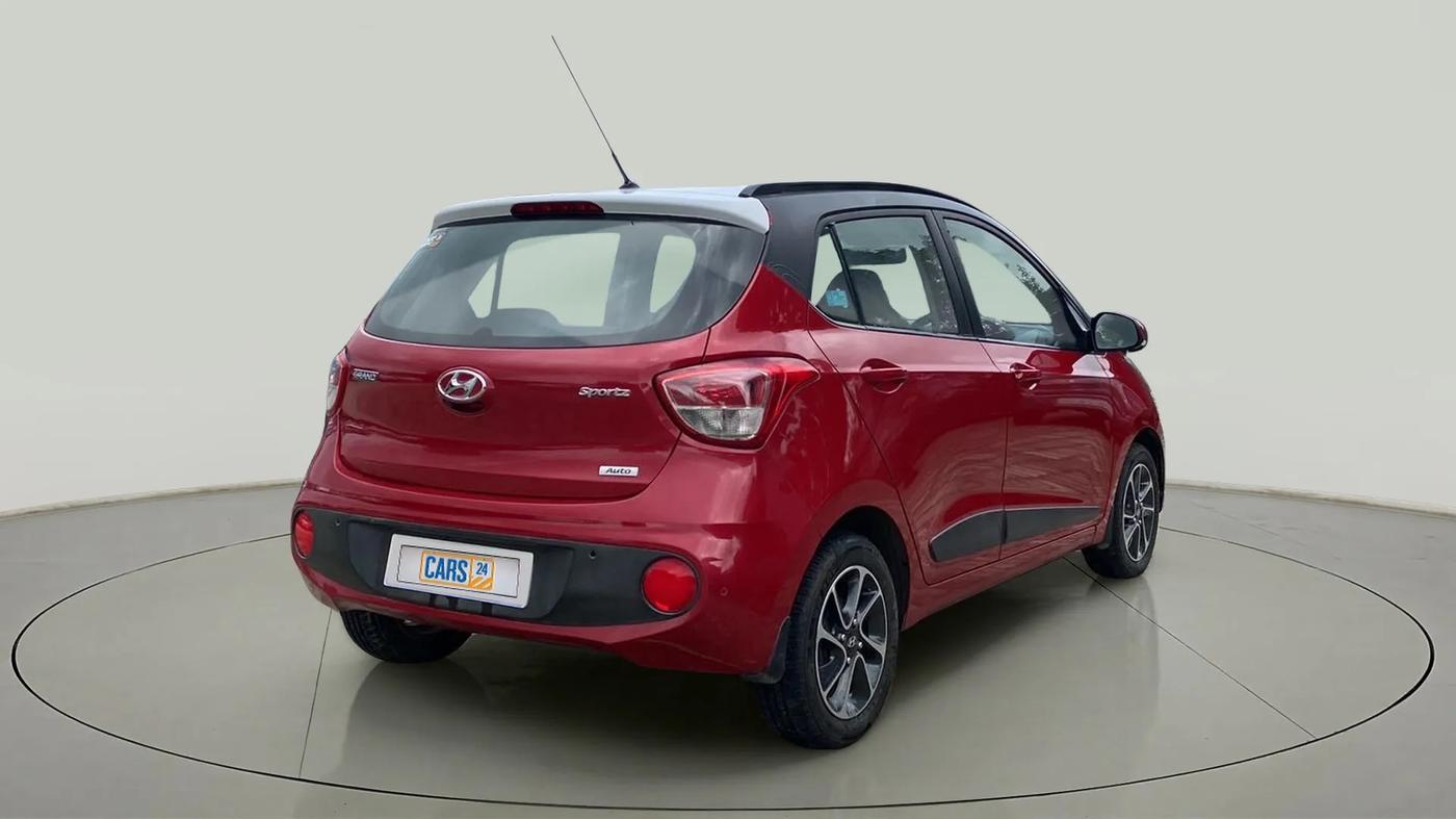 2017 Hyundai Grand i10 SPORTZ (O) AT 1.2 KAPPA VTVT, Petrol, Automatic, 17,931 km, Right Back Diagonal