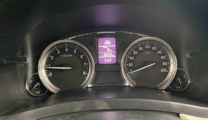 2015 Maruti Ciaz VXI, Petrol, Manual, 1,18,660 km, Odometer Image