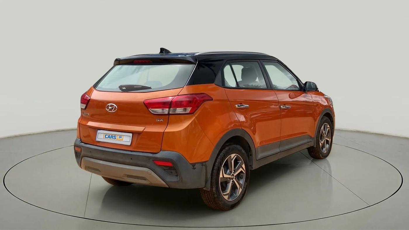 2018 Hyundai Creta SX 1.6 DIESEL DUAL TONE, Diesel, Manual, 55,125 km, Right Back Diagonal