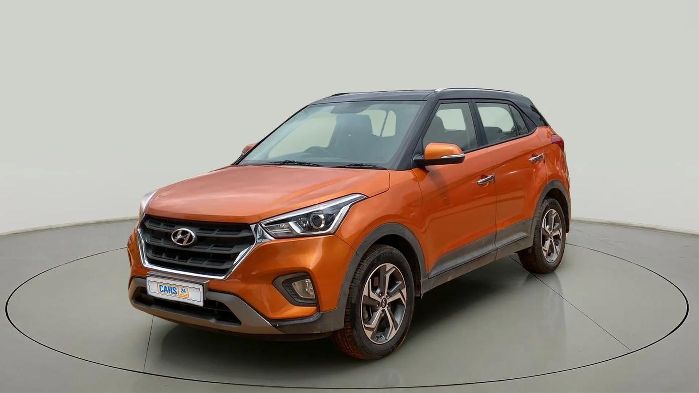 2018 Hyundai Creta SX 1.6 DIESEL DUAL TONE, Diesel, Manual, 55,125 km, Left Front Diagonal