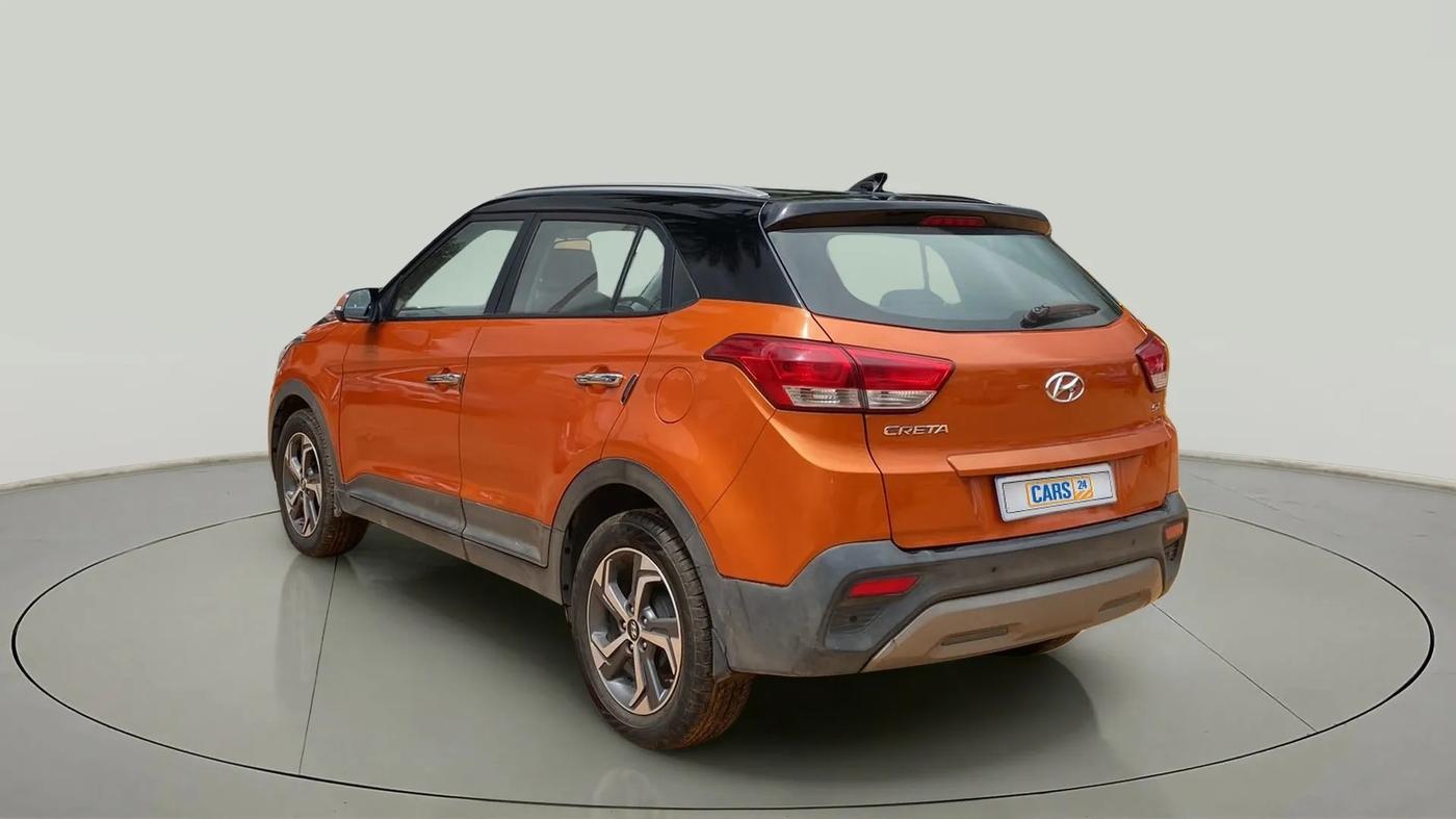 2018 Hyundai Creta SX 1.6 DIESEL DUAL TONE, Diesel, Manual, 55,125 km, Left Back Diagonal