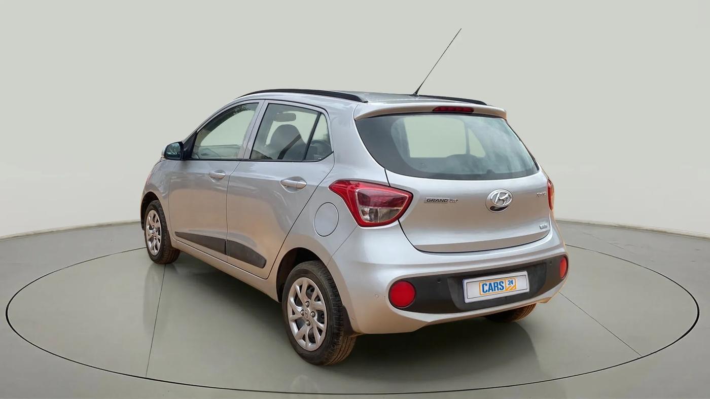 2017 Hyundai Grand i10 SPORTZ (O) 1.2 KAPPA VTVT, Petrol, Manual, 21,339 km, Left Back Diagonal