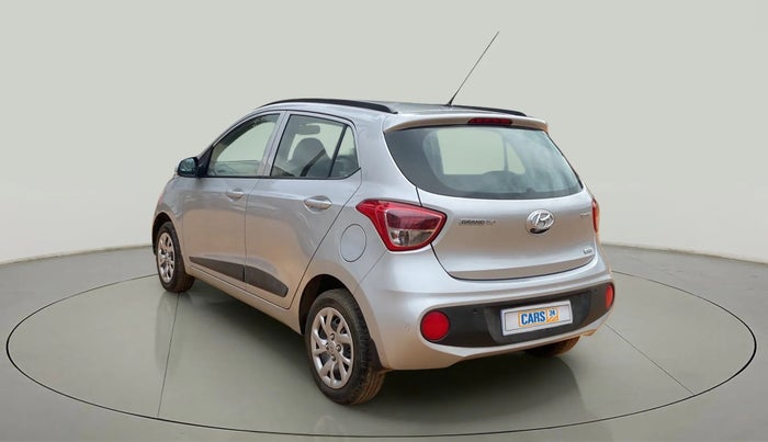 2017 Hyundai Grand i10 SPORTZ (O) 1.2 KAPPA VTVT, Petrol, Manual, 21,339 km, Left Back Diagonal