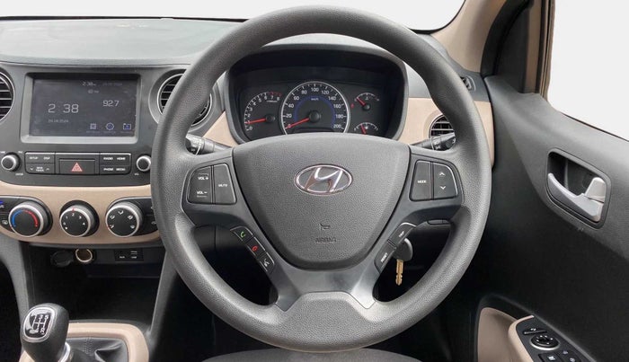 2017 Hyundai Grand i10 SPORTZ (O) 1.2 KAPPA VTVT, Petrol, Manual, 21,339 km, Steering Wheel Close Up