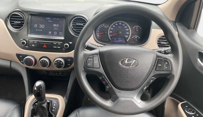 2019 Hyundai Grand i10 SPORTZ AT 1.2 KAPPA VTVT, Petrol, Automatic, 25,295 km, Steering Wheel Close Up