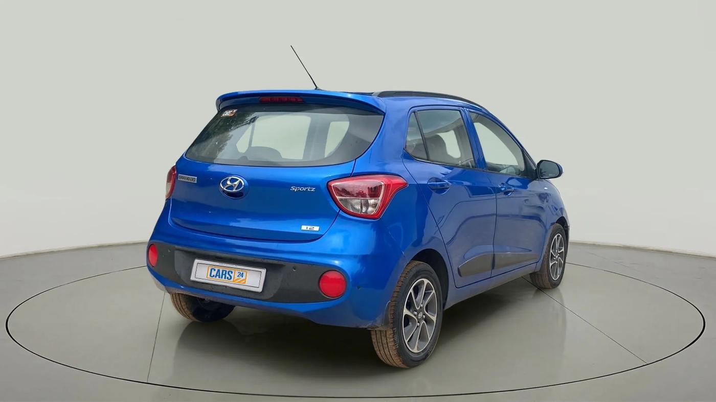 2019 Hyundai Grand i10 SPORTZ AT 1.2 KAPPA VTVT, Petrol, Automatic, 25,295 km, Right Back Diagonal