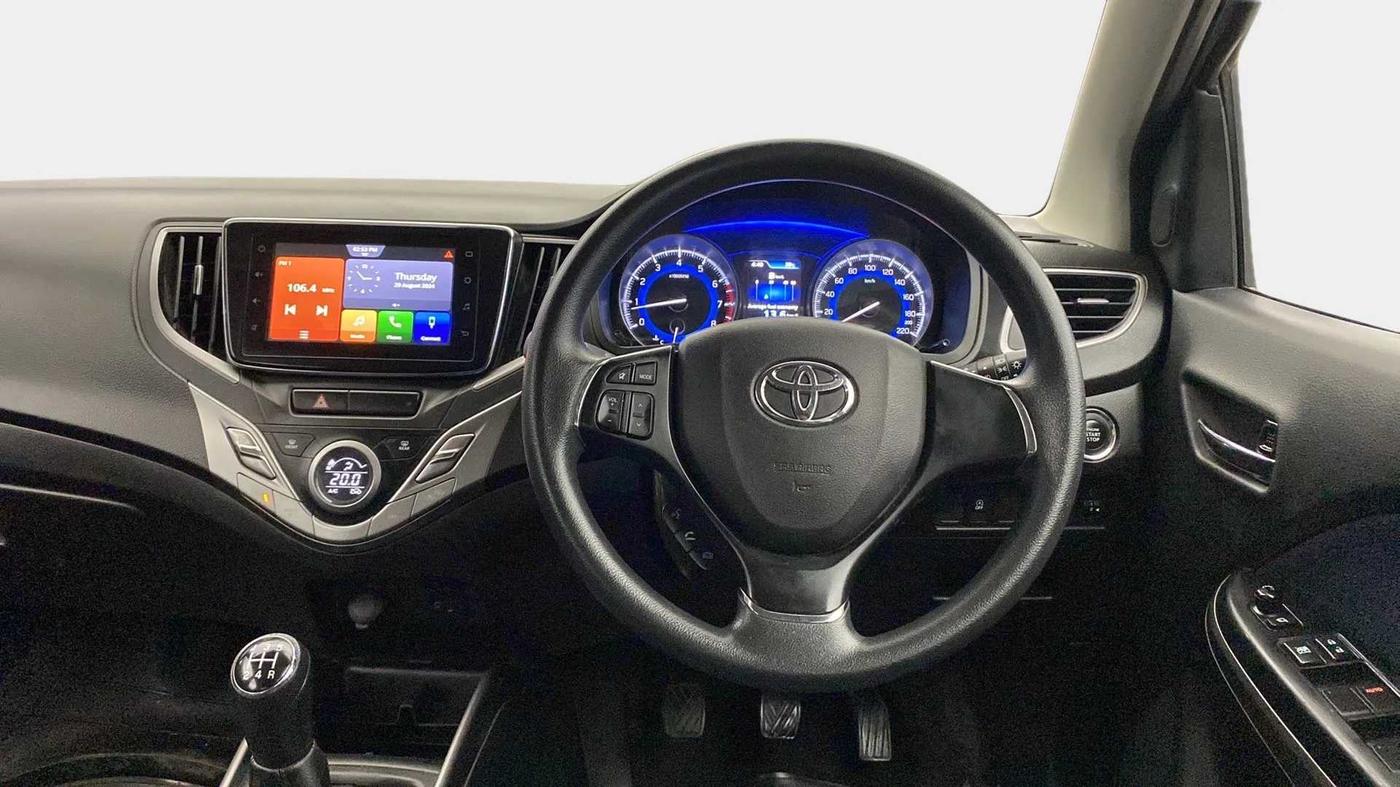 2019 Toyota Glanza G, Petrol, Manual, 24,725 km, Steering Wheel Close Up