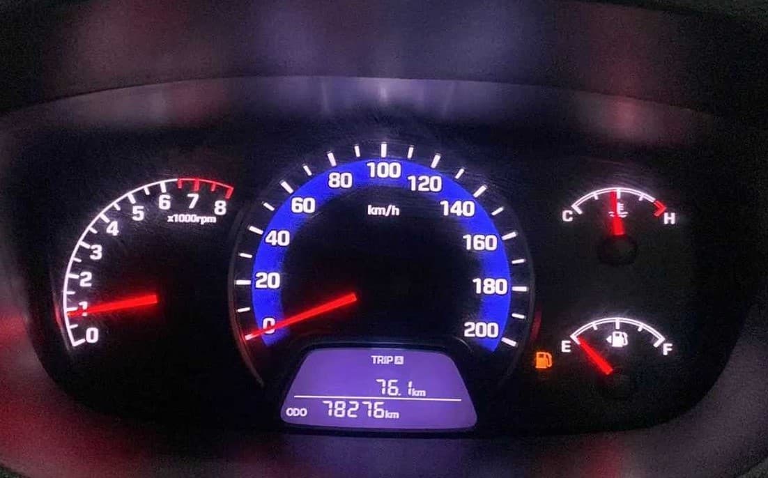 2015 Hyundai Xcent SX 1.2, Petrol, Manual, 78,311 km, Odometer Image