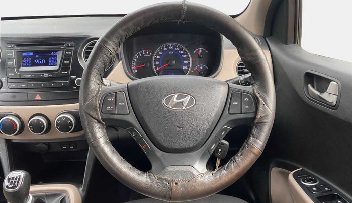 2015 Hyundai Grand i10 SPORTZ 1.2 KAPPA VTVT, Petrol, Manual, 62,247 km, Steering Wheel Close Up