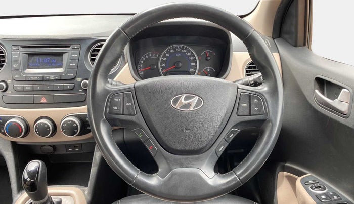 2016 Hyundai Grand i10 ASTA AT 1.2 KAPPA VTVT, Petrol, Automatic, 48,012 km, Steering Wheel Close Up
