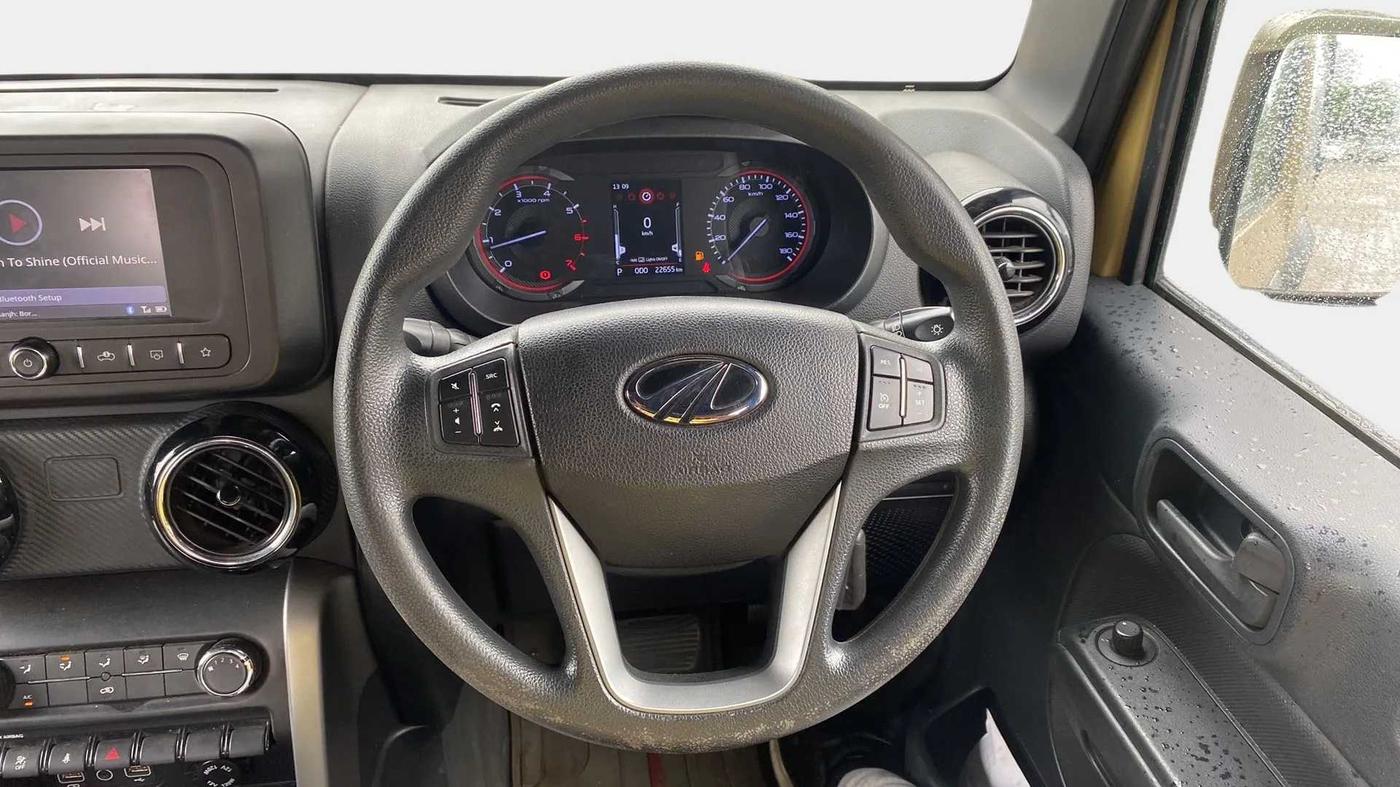 2021 Mahindra Thar LX  P 4WD AT CONVERTIBLE, Petrol, Automatic, 22,897 km, Steering Wheel Close Up