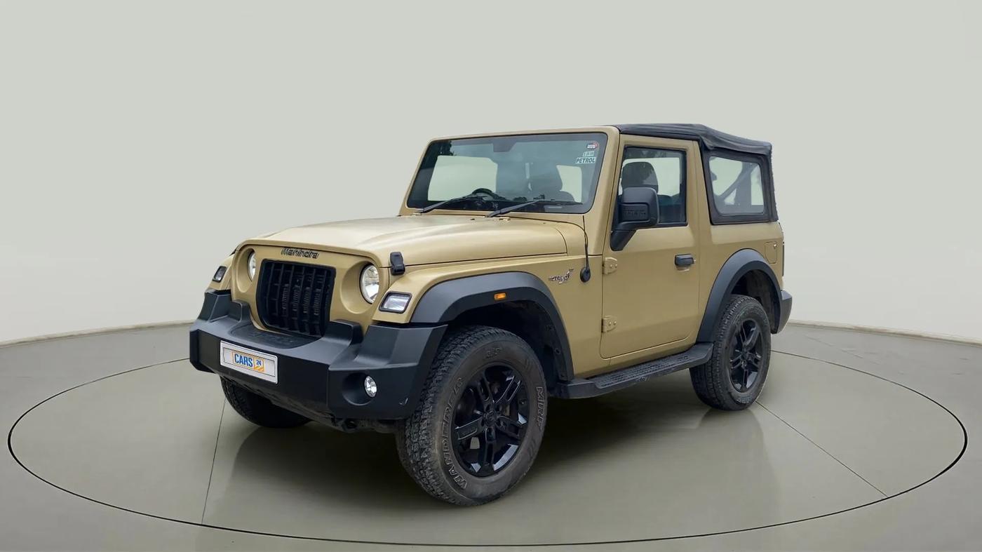 2021 Mahindra Thar LX  P 4WD AT CONVERTIBLE, Petrol, Automatic, 22,897 km, Left Front Diagonal