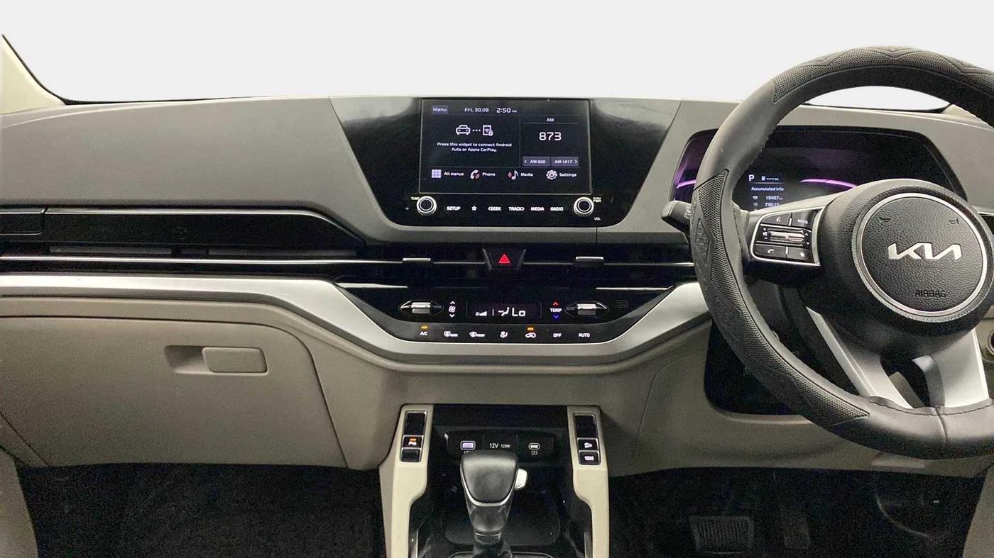 2023 KIA CARENS  PRESTIGE PLUS 1.5 TURBO PETROL DCT 7 STR, Petrol, Automatic, 19,496 km, Air Conditioner