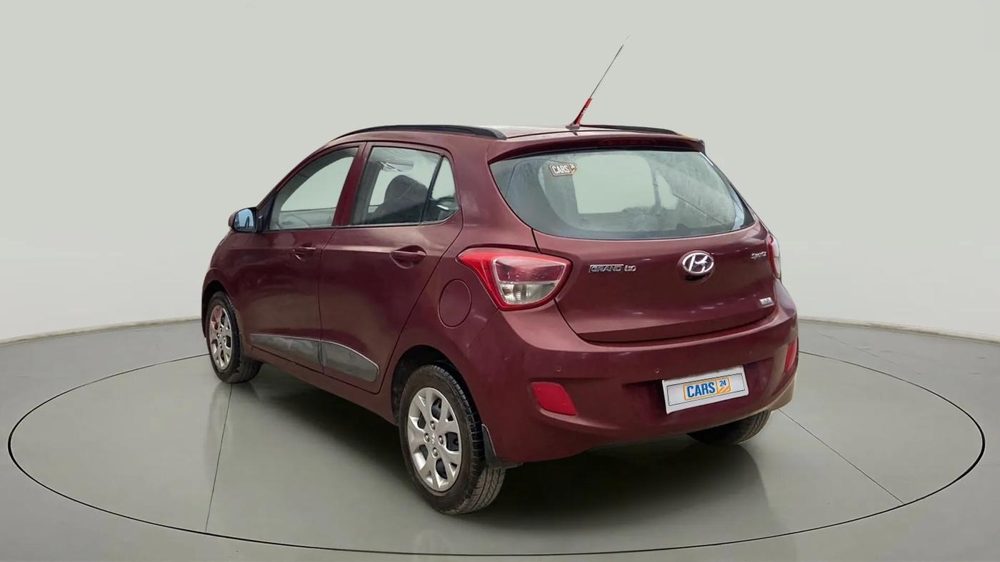 2015 Hyundai Grand i10 SPORTZ 1.2 KAPPA VTVT, Petrol, Manual, 77,646 km, Left Back Diagonal