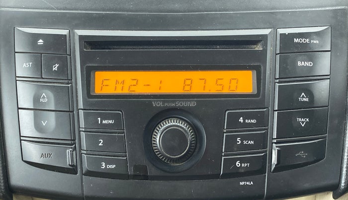 2013 Maruti Swift Dzire VXI, CNG, Manual, 95,660 km, Infotainment System
