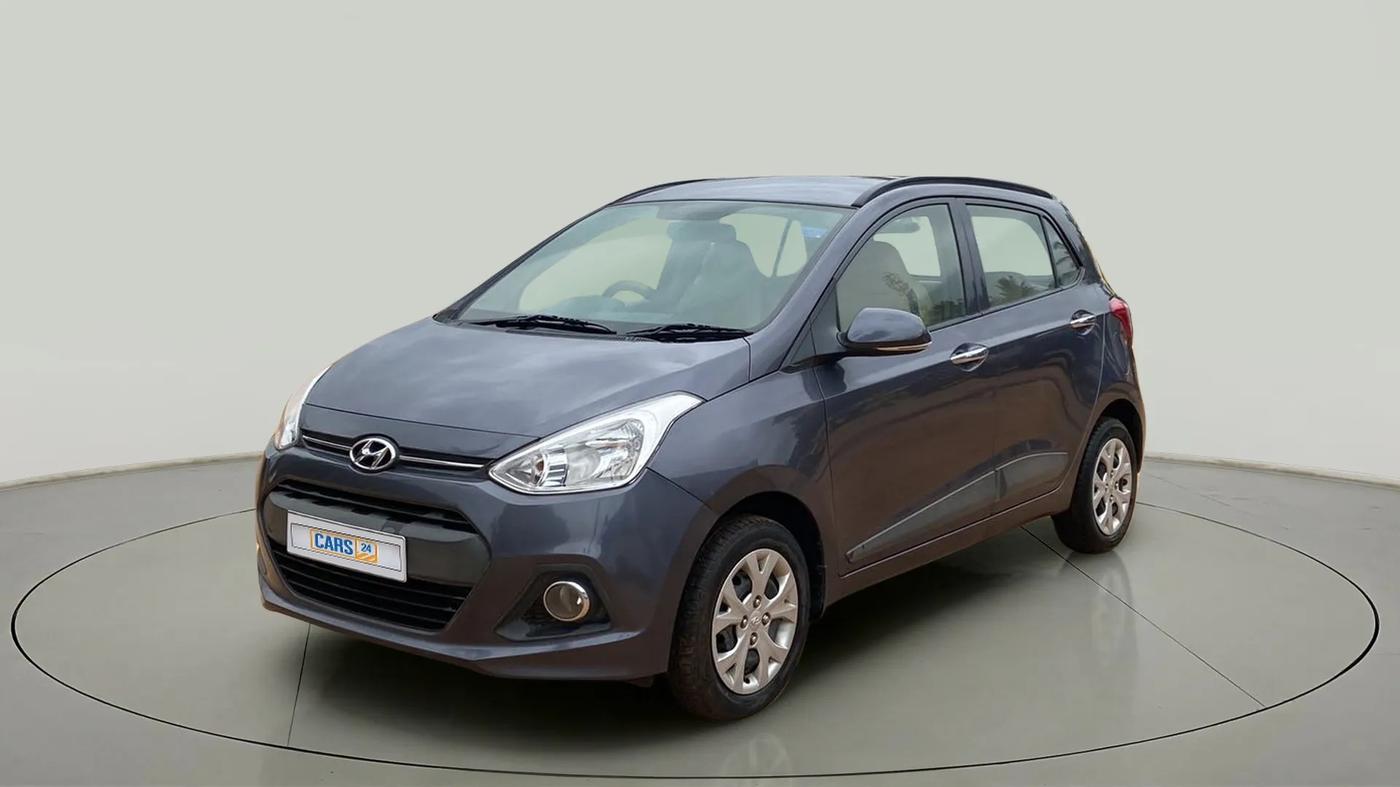 2014 Hyundai Grand i10 SPORTZ 1.2 KAPPA VTVT, Petrol, Manual, 36,848 km, Left Front Diagonal