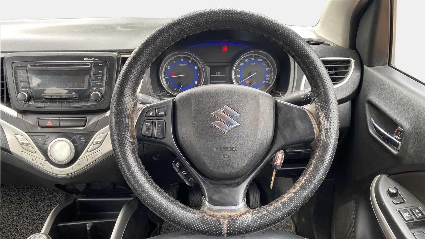 2016 Maruti Baleno DELTA PETROL 1.2, Petrol, Manual, 82,967 km, Steering Wheel Close Up