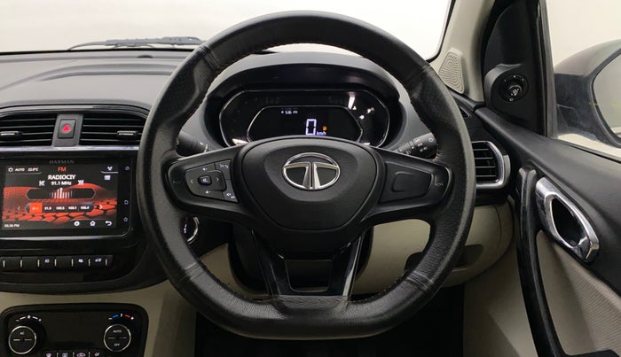 2022 Tata TIGOR XZ PLUS PETROL, Petrol, Manual, 32,395 km, Steering Wheel Close Up